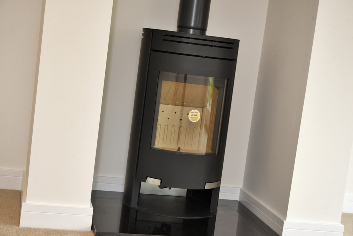 Oak House wood burning fire